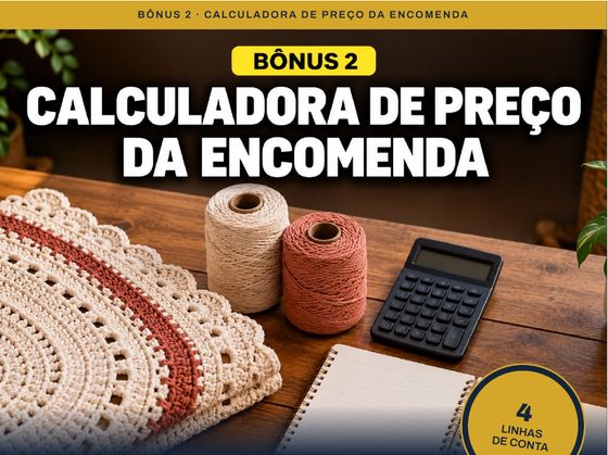 Capa do bônus Calculadora de Preço da Encomenda
